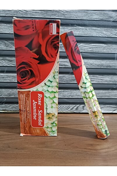 Darshan Incense 20 Adet Çubuk Tütsü Rose Sandal Jasmine Kokulu