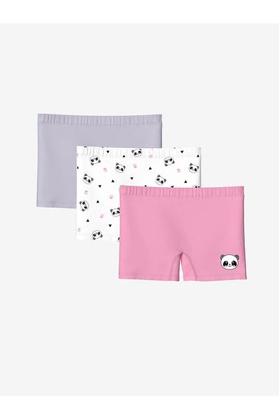 LC Waikiki Set de 3 boxeri pentru fete cu imprimeu LCW Kids