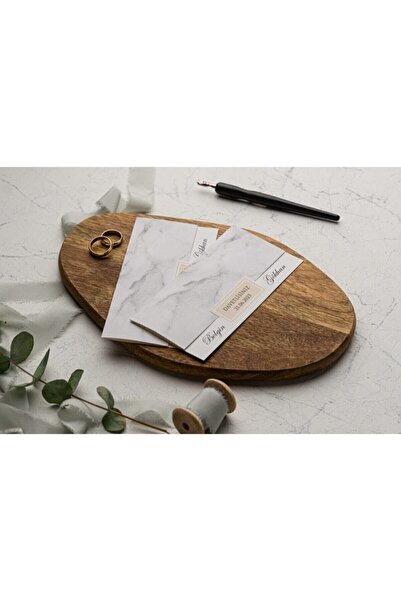 Genel Markalar Düğün, Nikah, Nişan Davetiyesi 9244 (50 Adet)