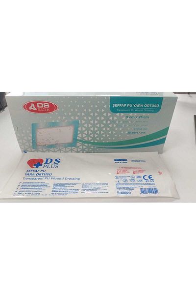 DS Sağlık Damla Health Transparent Waterproof PU Wound Cover 9cm x 25 cm 10 PCS