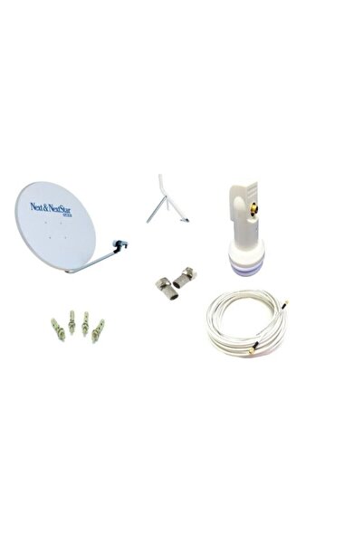 NEXT NEXTSTAR Nextnexstar Çanak Anten +lnb (Tekli)+4 adet çelik dübel+10 Metre kablo+2 adet f connektör