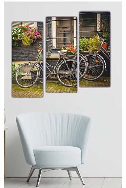 GÜNEŞ LAZER Ev Dekorayon Dekoratif Muhteşem Duvar Dekorasyon Tablosu 3 Parçal...