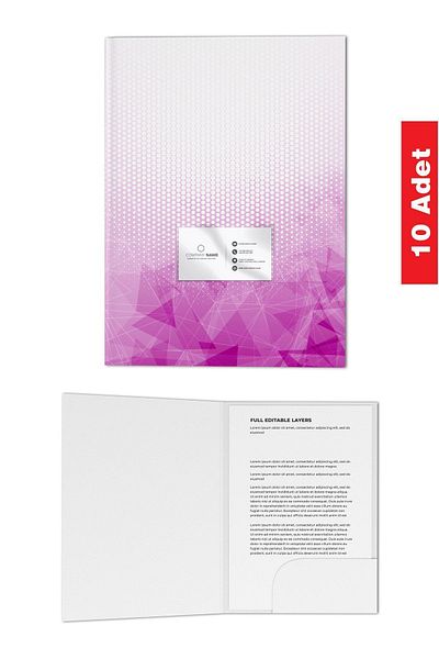 Copyrite مقسم بطاقة العمل (10 قطع - A4) ملف عرض ملف جيب