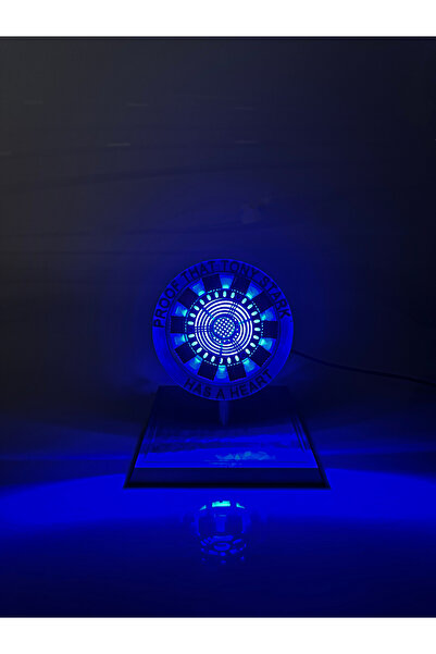 Xeir Decoration Iron Man Işıklı Arc Reaktörü - Iron Man Kalbi ve Güç Kaynağı