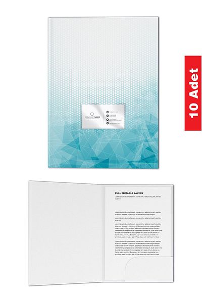 Copyrite مقسم بطاقة العمل (10 قطع - A4) ملف عرض ملف جيب