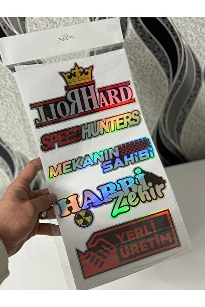 Hologram Kart HOLOGRAM ARABA ARKA CAM YAZILARI HOLOGRAMLI YENİ MODEL