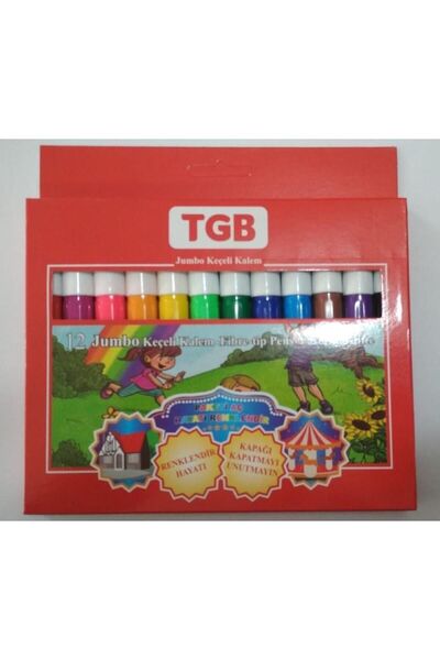 TGB قلم لباد جامبو 12 قطعة