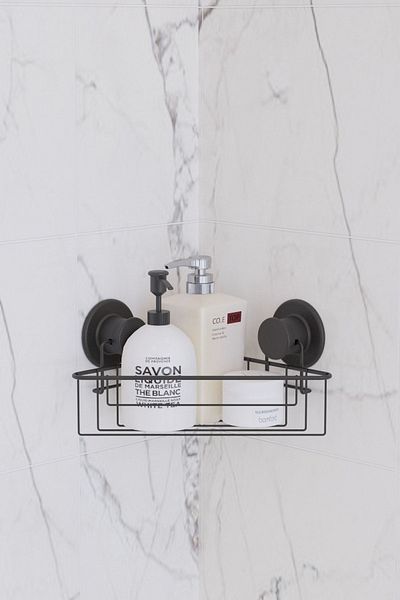 SUNTEL BANYO VE MUTFAK AKSESUARLARI Γωνιακό ράφι κενού μονής στρώσης Suntel