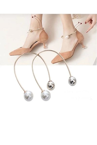 Emtory Home Gold Pearl Tie - Πόρπη για ψηλοτάκουνα - 2 τεμάχια - Μη μαυρισμένο