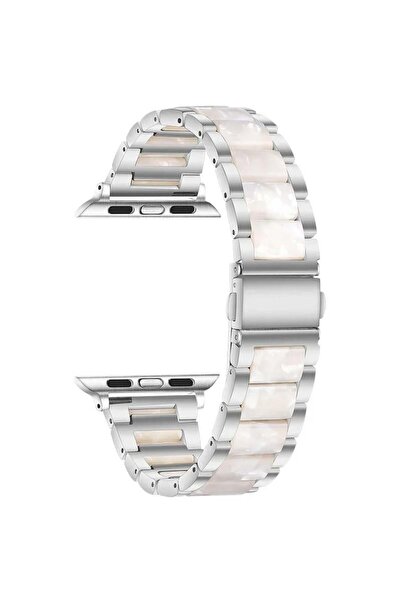 Quse Apple Watch 41mm/40mm/38mm & Series 10/11 42mm ile Uyumlu Seramik Metal ...