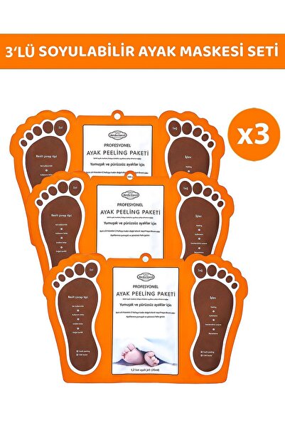 Nilu Moda ÇORAP TİPİ AYAK PEELİNG MASKESİ 3'LÜ