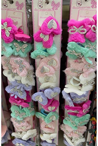 Vipfoni 10 Pieces Plush Elastic - Buckle Different Colors