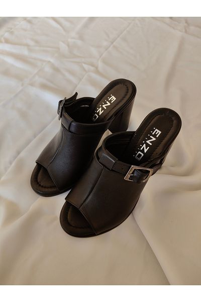 ENZO Heeled Slippers