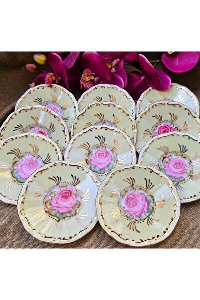 ester Set of 12 Hand Painted Under Glasses