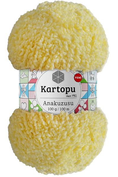 Kartopu Motherboard YEllow 100% Polyester Hand Knitting - Thread K333