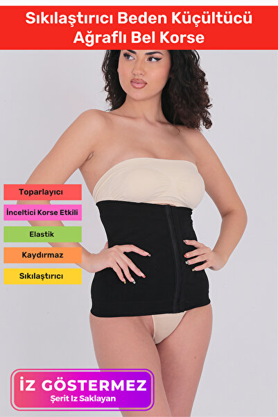 Carlburn Corset pentru slăbire și modelare corporală, cu 2 straturi, pentru s...