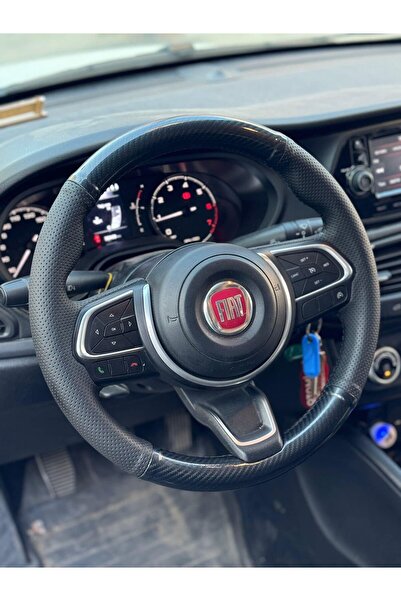 imza direksiyon kılıfı Fiat Egea 2020-2024 Uyumlu Araca Özel Dikmeli Direksiy...