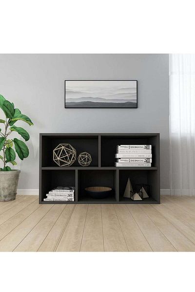 Modern home Multifunctional Shelf for Kid's Room and Office - Organizer for Toys, Books, and Supplies, Black