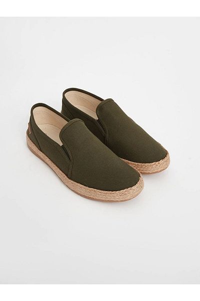 LC Waikiki Men's Shoes - Canvas Fabric, Wicker Rope Sole
