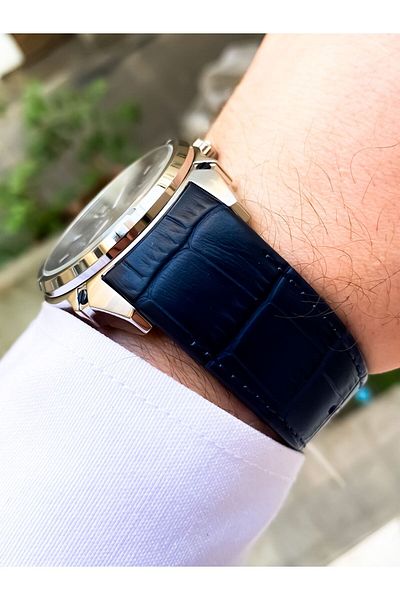 Reward Men's Automatic Wristwatch and Bracelet with Gift - Original Leather Cord
