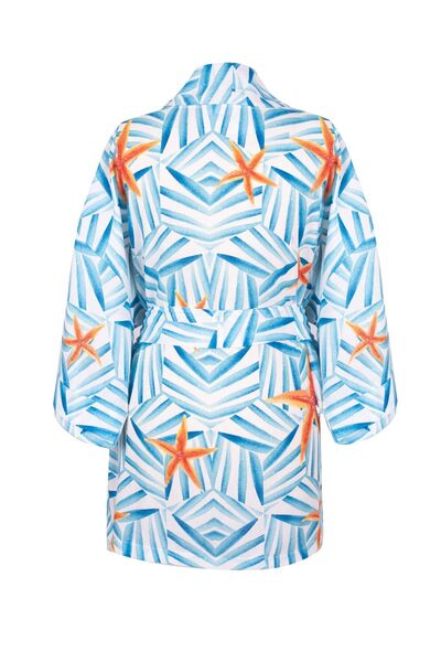 Triaura Star Kimono Keten Kaftan/plaj Elbisesi/sabahlık