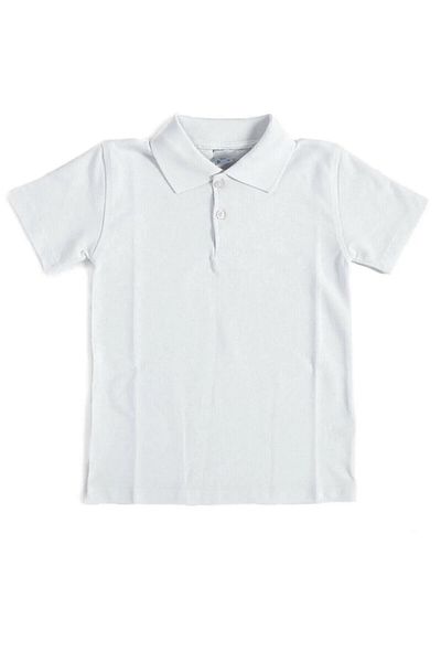 Modomood Tricou școală pentru băieți - guler polo alb, mânecă scurtă, sărbătoare 23 aprilie - tricou pentru fete