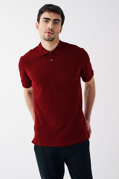Mad&Calf Ανδρικό μπλουζάκι πικέ με λαιμόκοψη Polo - κανονική εφαρμογή