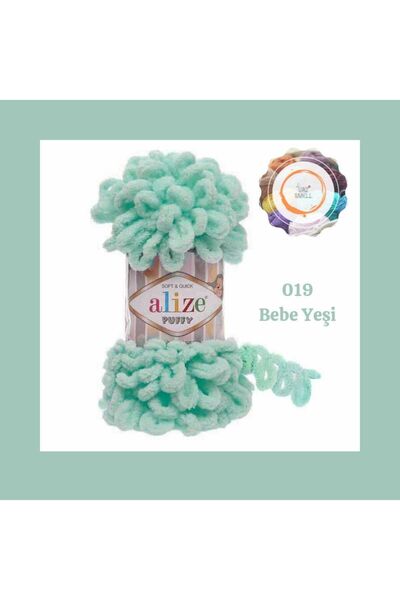 Alize Puffy El Örgü Ipliği Büyük Ilmek (tekli ) - 100 Gr. 9 Mt. Parmak Ipi, B...