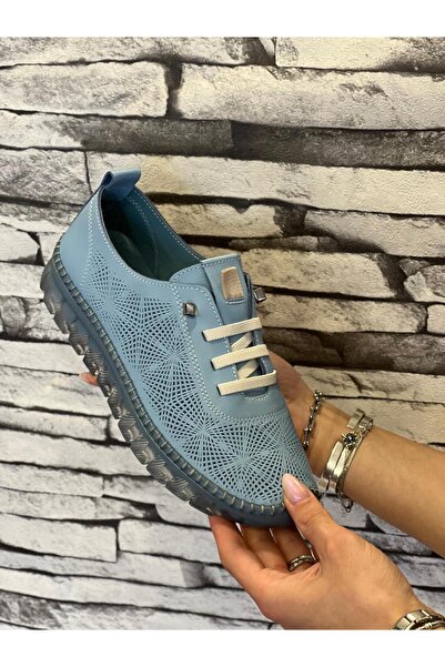 STOKS SHOES STORE Kadın Hakiki Deri Anatomic Tam Ortopedik Jel Taban Lazerli Günlük Rahat Kadın Anne Ayakkabı