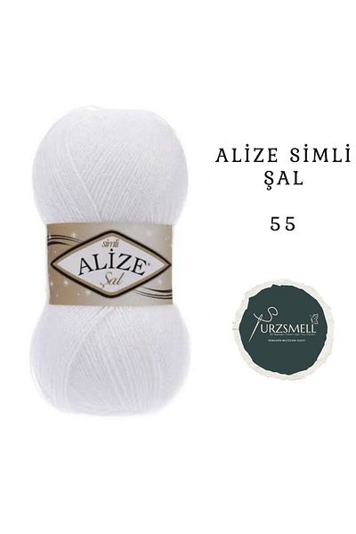 Alize Ață de tricotat manuală cu sclipici (singură) 100 Gr. 460 Mt. Ață de tricotat clasică, cardigan, papuci, pulover, ață de tricotat vestă