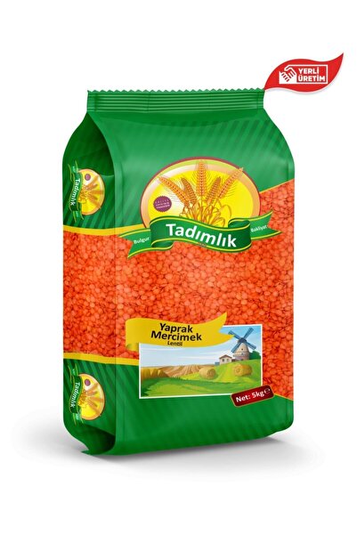 Tadımlık Yerli Kırmızı Yaprak Mercimek 5 Kg