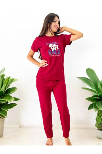 FAMES PİJAMA ΚΑΛΟΚΑΙΡΙΝΟ ΣΕΤ ΠΙΤΣΑΡΙΣΤΟ ΚΟΝΤΟ ΜΑΝΙΚΙ ΓΥΝΑΙΚΕΙΑ ΠΙΤΣΑΡΙΣΤΗ