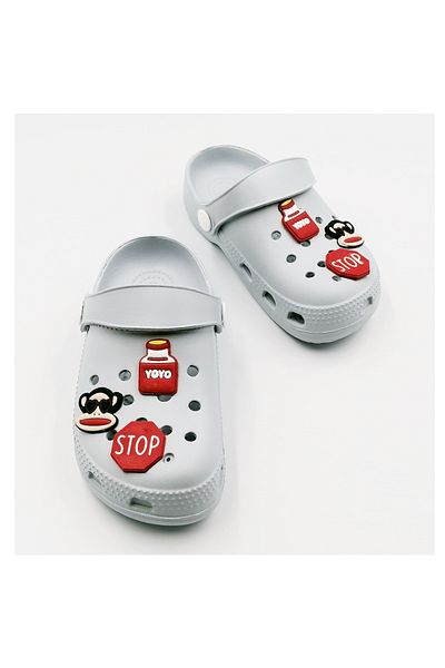 Sino Gray Eva kids Slippers - Figured Summer Design