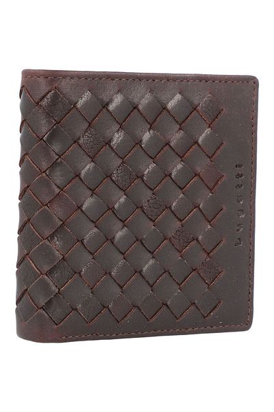 BUGATTI Woven wallet leather 11 cm