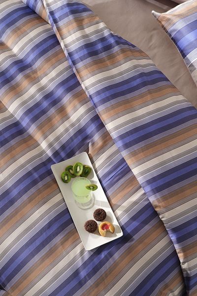 Doqu Home Set pilota din satin Maestro Double - Albastru