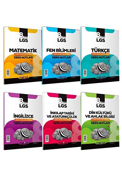 Marka Yayınları 8. Sınıf Lgs Tüm Dersler Özet Konu Anlatımlı Ders Notları Seti