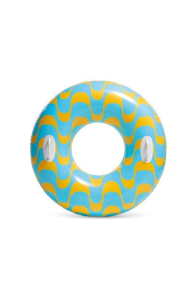 Intex Tutmalı Dalgalı Rüyalar Simit - Şişme Dalgalı Simit - Şişme Deniz Simidi-Tutmalı Deniz Simidi 91 cm.