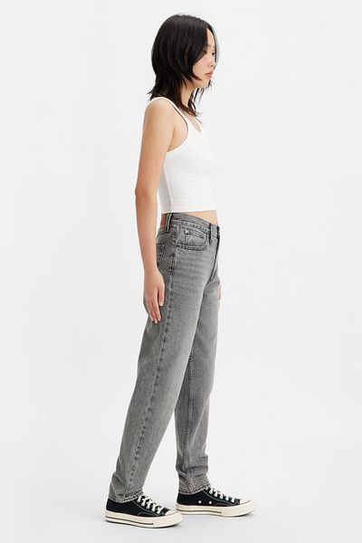 Levi's Women's 80's Mom Jeans Gray High Waist Pants - A9385-0004