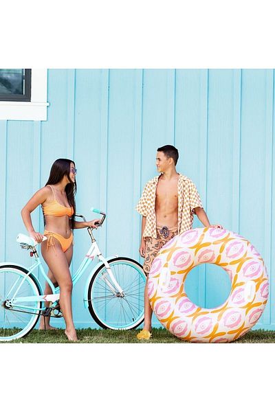 Intex 114 Cm Colored Bagel - Handle and Inflatable Sea Ring