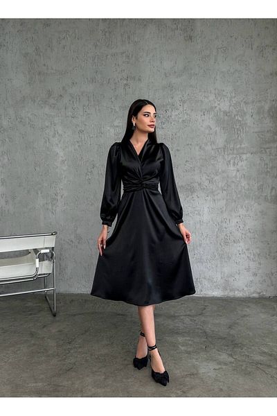 GİZONLY Rochie Midi din Satin TARROW