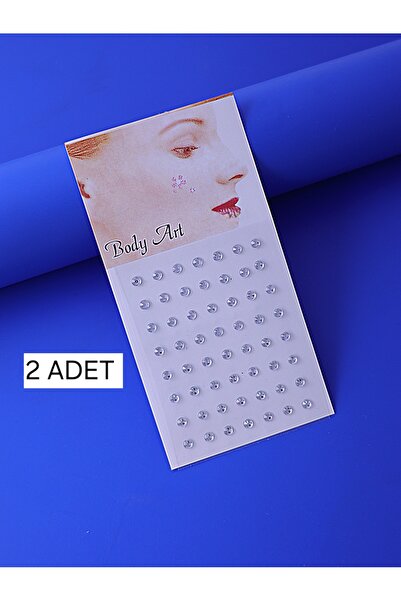 Lesvip's 2 Adet Işıltılı Kendinden Yapışkanlı Yüz,vücut, Saç, Tırnak Ve Telef...