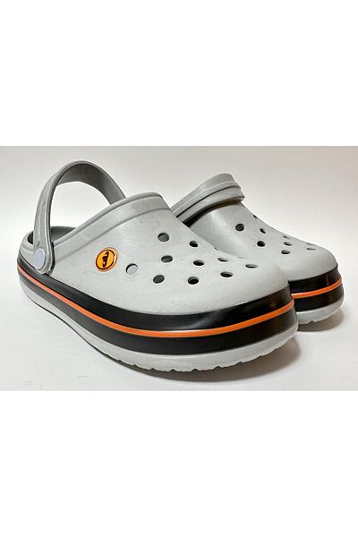 AkınalBella Papuci pentru copii, unisex, gri-negru, pentru interior, cu potrivire apropiată - pentru piscină, plajă, școală, cămin, muncă, casă și stradă