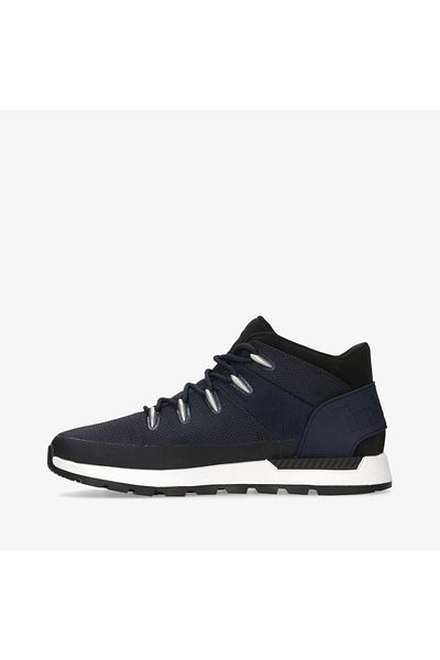 Timberland حذاء Sprint Trekker Mid للرجال باللون الأزرق الداكن - مقاوم للماء، برباط