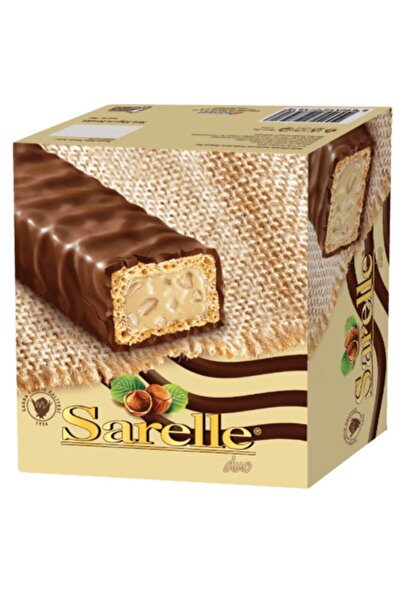 Sarelle Duo Çikolata Kaplı Fındık Ezmeli Gofret 33 Gr (20 Adet)