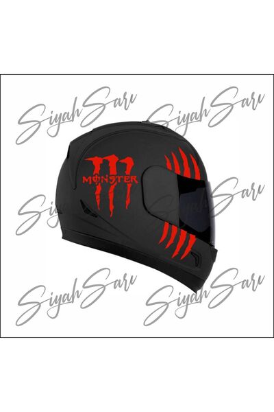 S&S HEDİYELİK EŞYA Pençe 2'li Set Motor Kask Arma Depo Kapağı Araba Araç Otom...