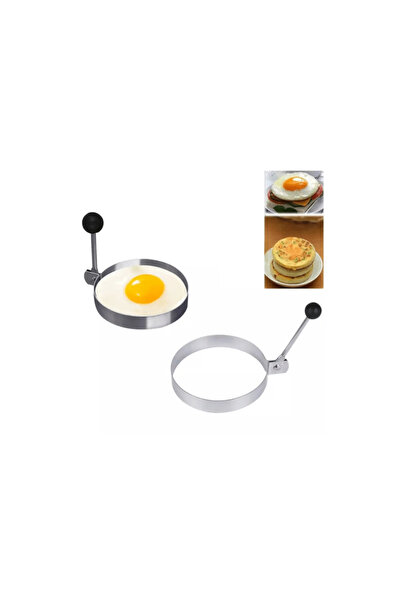 Bundeba Yuvarlak  Metal Omlet Yumurta ve Krep Kalıpları