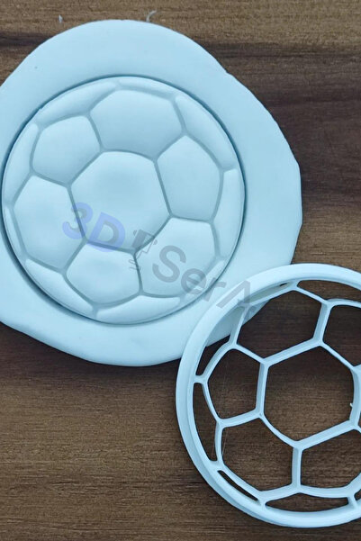 3D SerArt Sevimli Futbol Topu Kurabiye Kalıbı