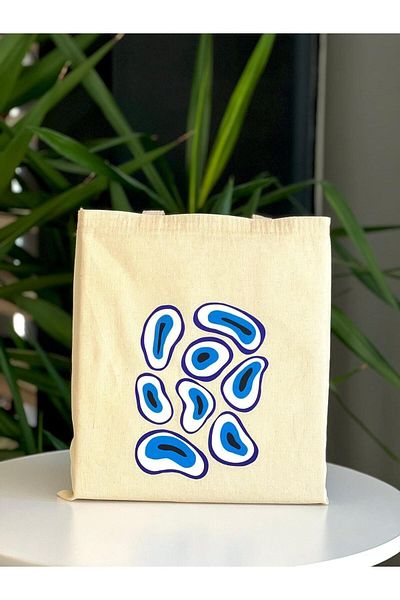 bezçantadünyası Evil Eye Shoulder Bag with Bead Detail