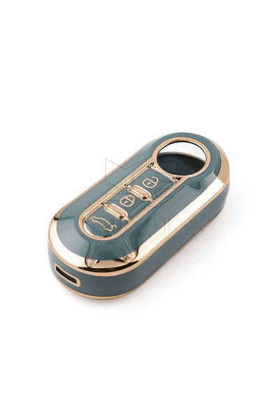 GMA KEYS Fiat Doblo Ducato 3 Push Button Switch Case Nano Gray Gold Gold Color 1st Quality