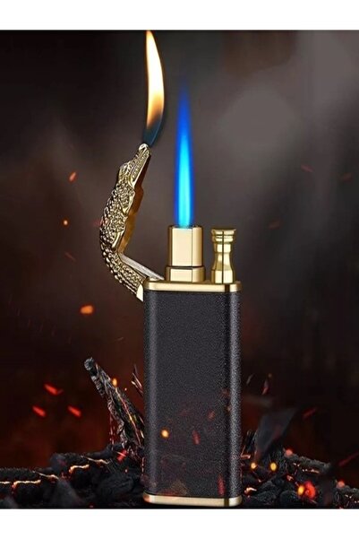 Genel Markalar Şık Ejder Tasarım Gazlı Jet Çakmak